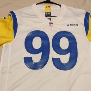 Los Angeles Rams White and Blue Jersey